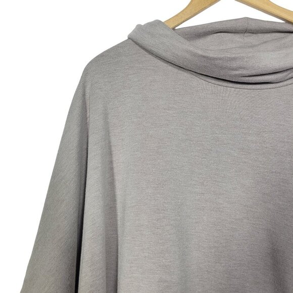 Tahari Women's Dolman Sleeve Turtle Neck Neutral Sweater/Poncho Beige Size Large - Picture 2 of 12